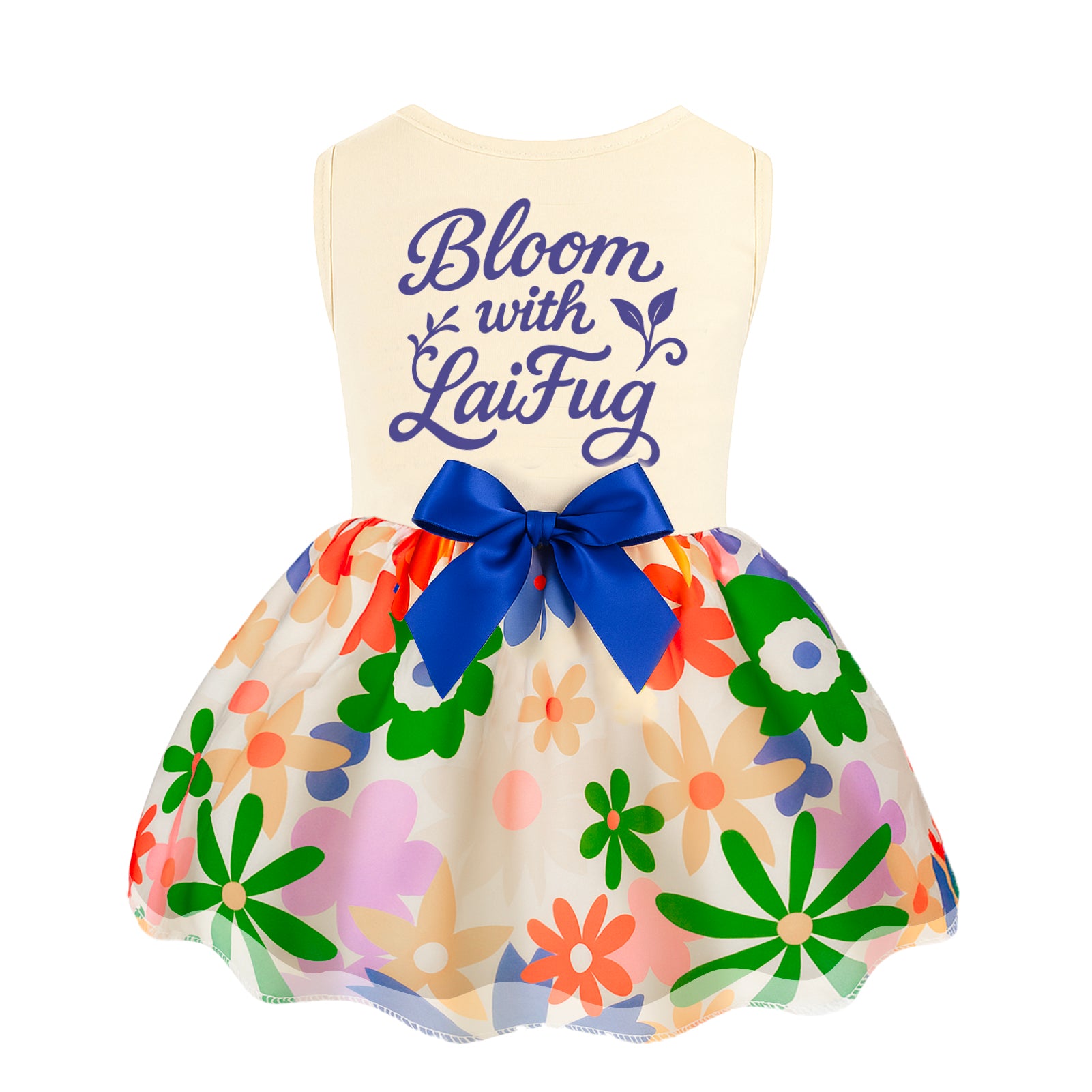 Laifug Dog Dress Puppy Print Princess Dog Dress Cute Party Wear