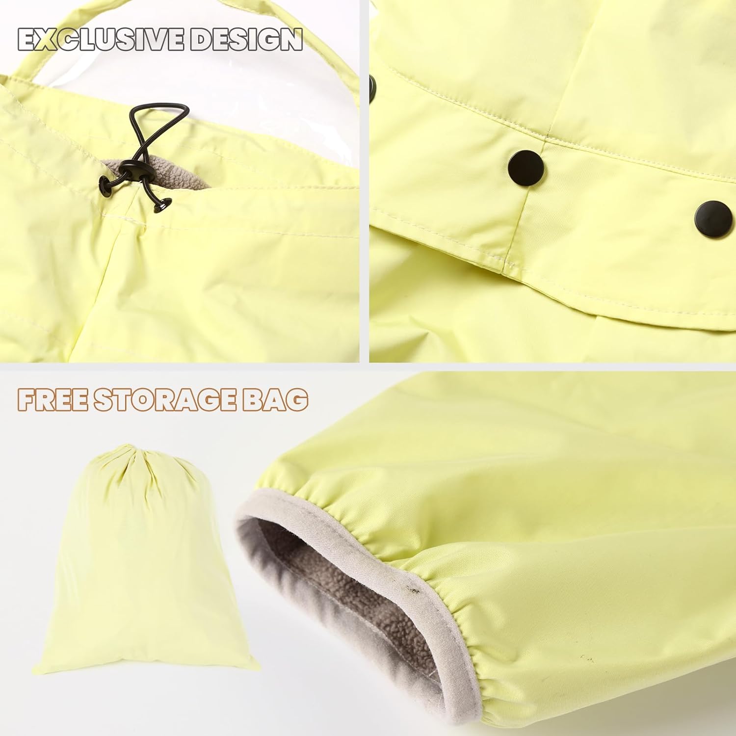 Laifug Dog Raincoat, Four - legged Dog Rain Jacket - LaiFug