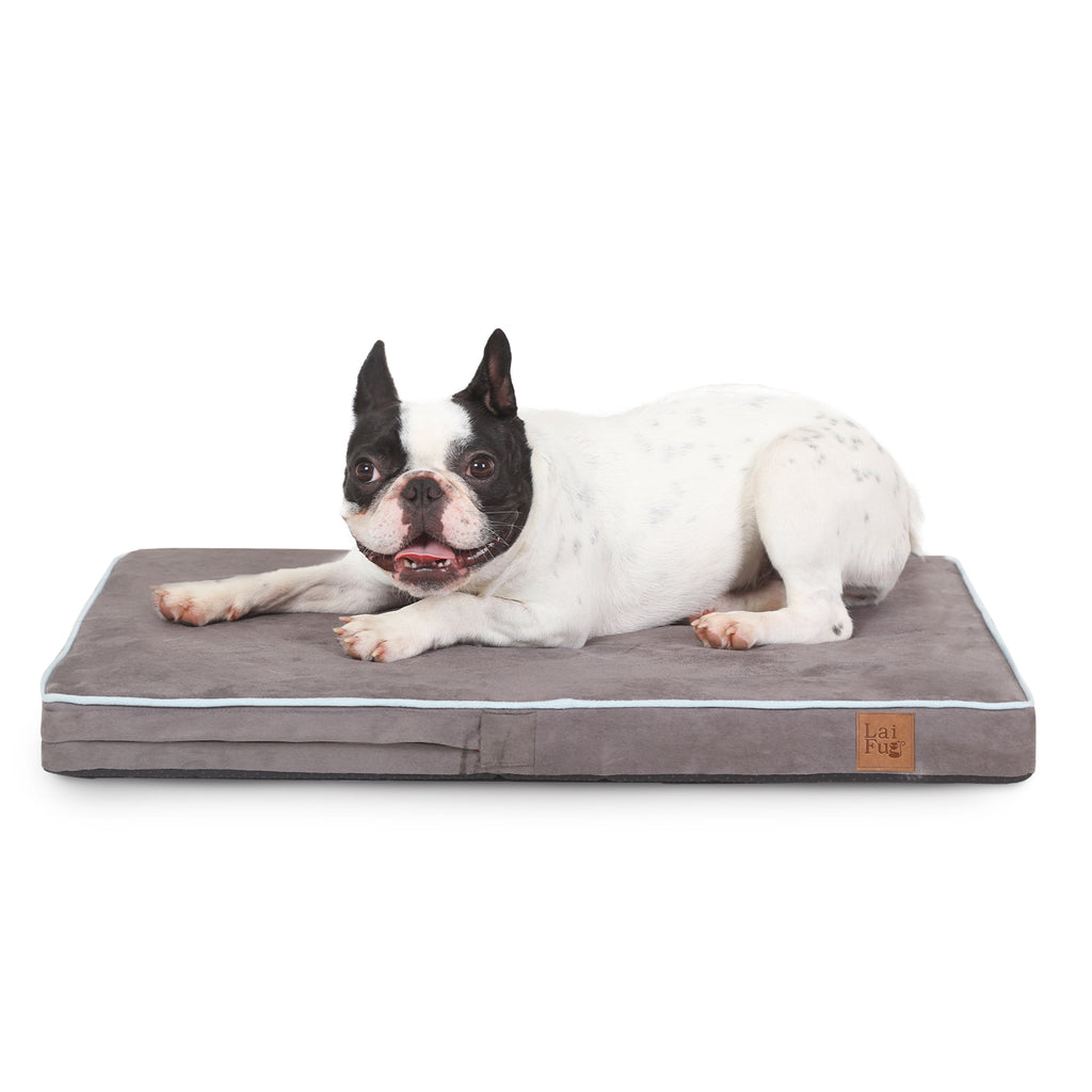 Laifug Memory Foam Dog Bed, Orthopedic Dog Crate Bed Smalljumbo LaiFug