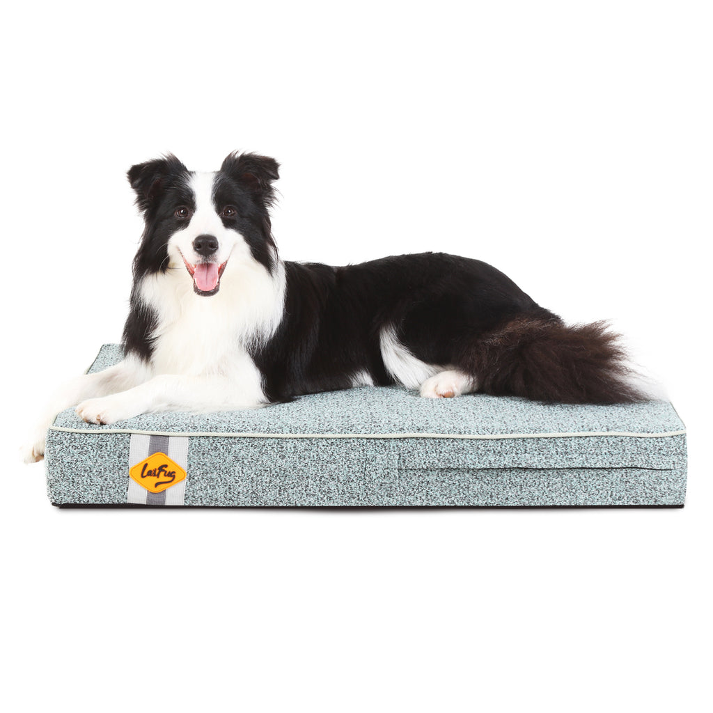 Laifug Memory Foam Dog Bed, Orthopedic Dog Crate Bed Smalljumbo LaiFug