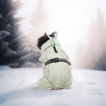 Laifug Green Stand Collar Cloak Dog Winter Coat