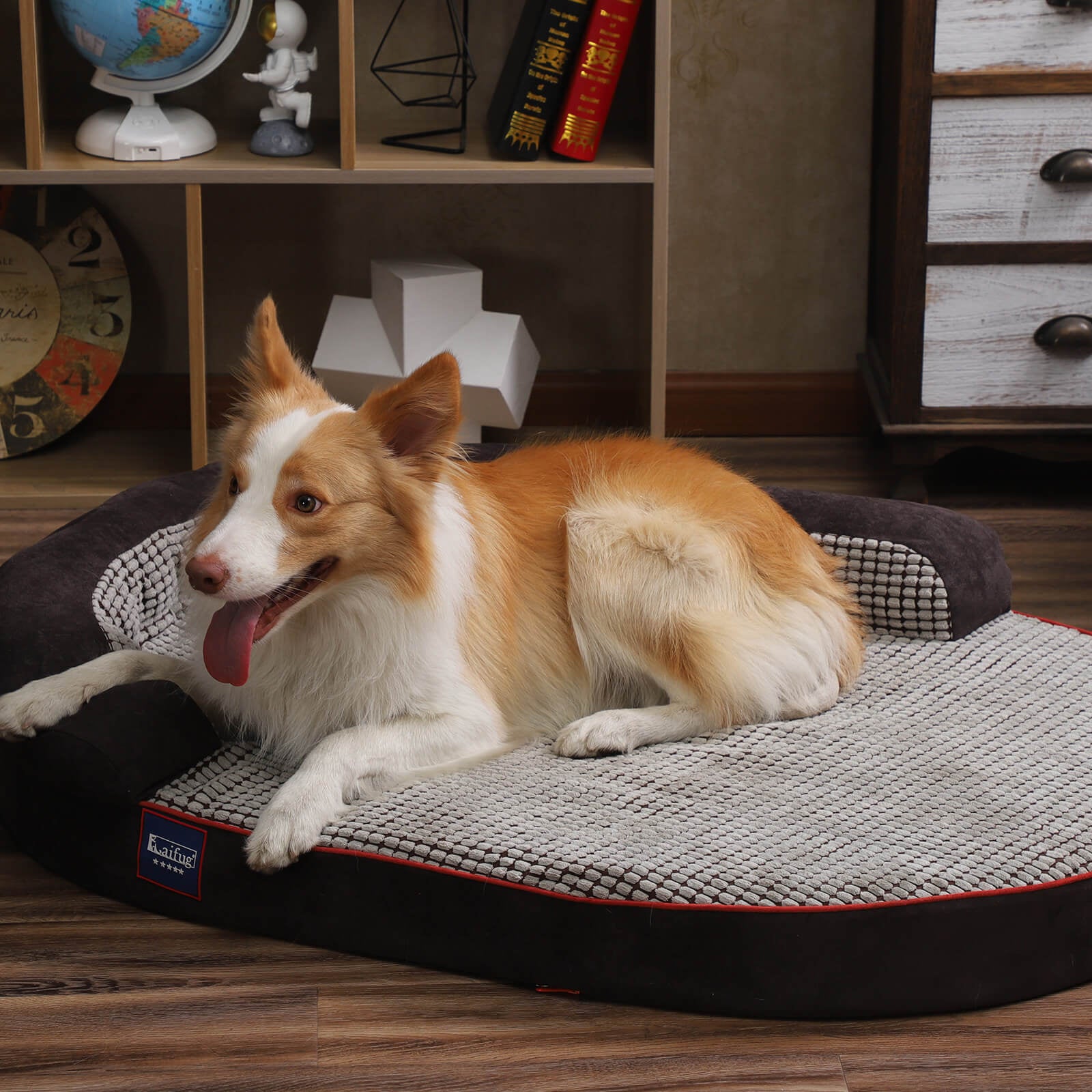 LaiFug 422 Dot Oval Dog Bed Cover