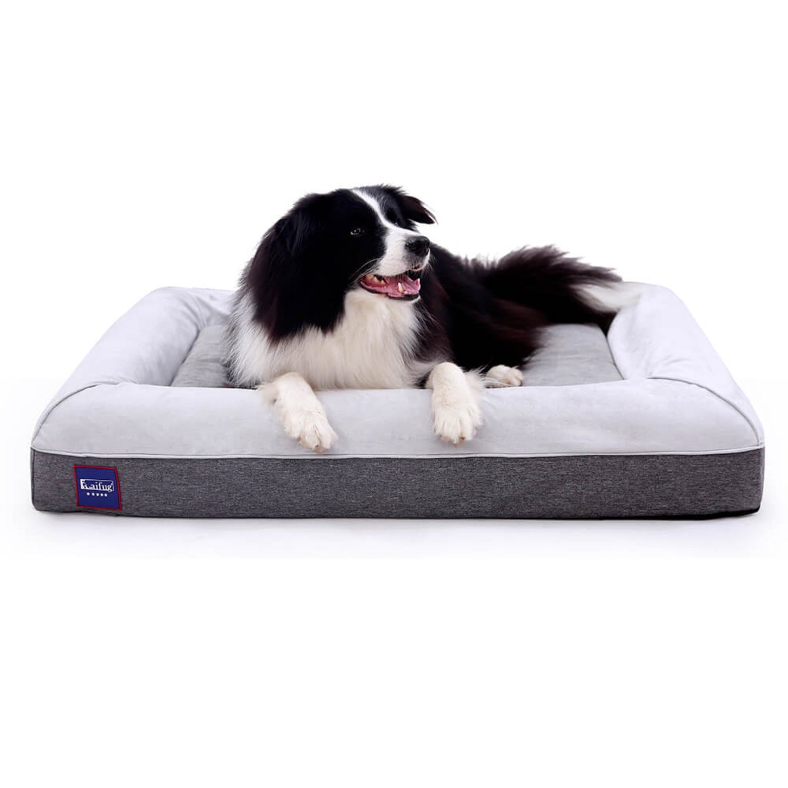 LaiFug Four-Sided Dog Bed Cover & Waterproof Liner 43"x36"x7"