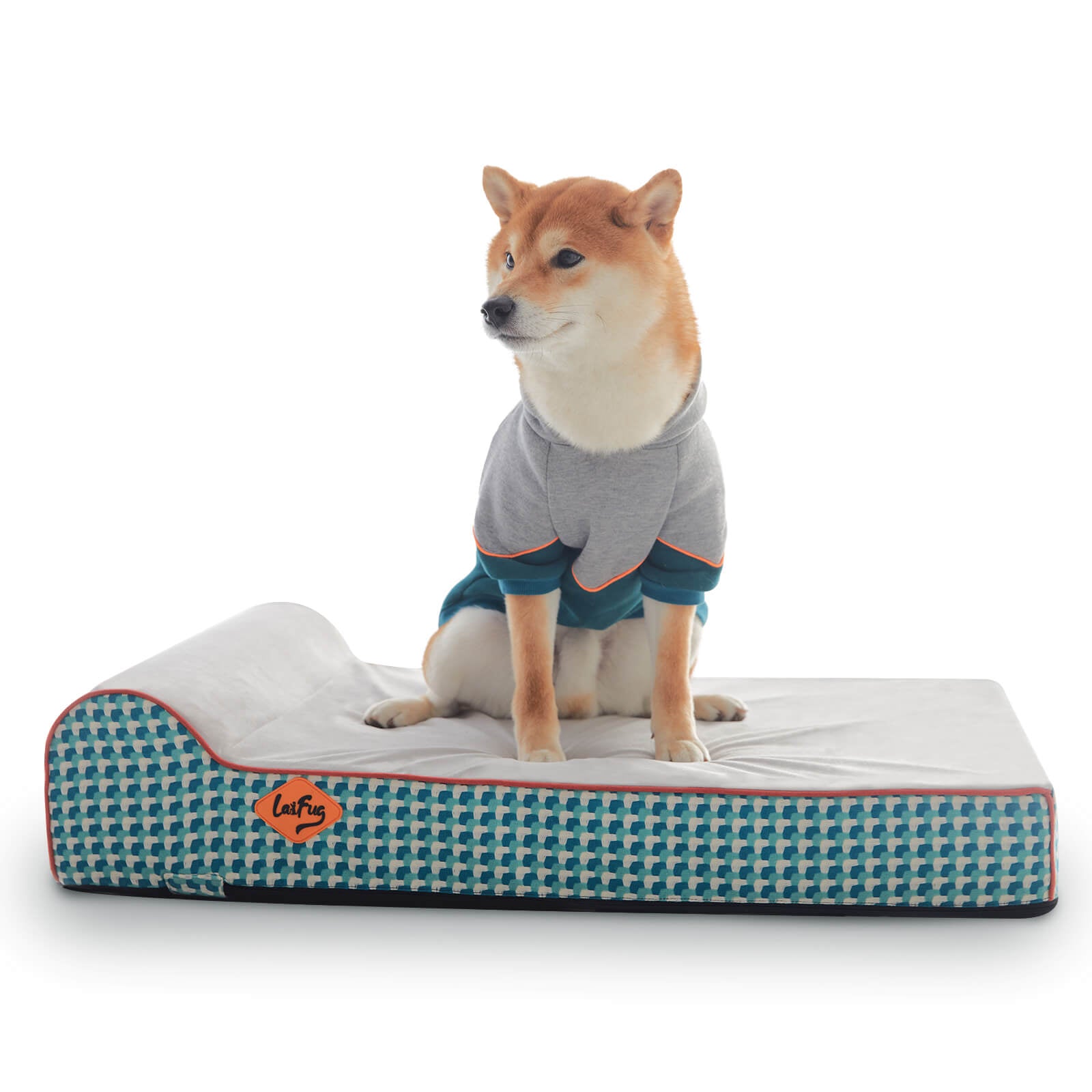 Laifug 422 Single Pillow Dog Bed – Certified Memory Foam & Washable