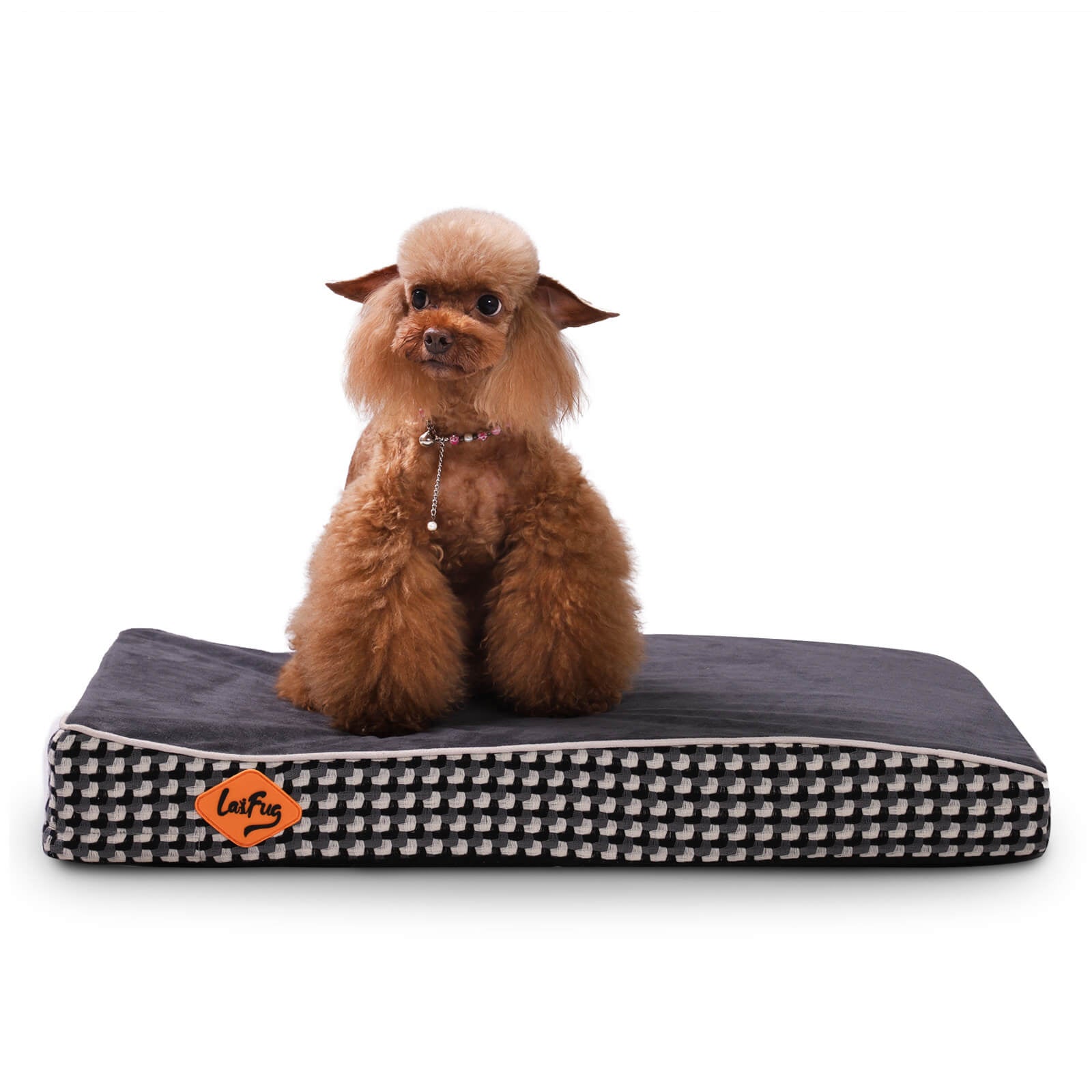 LaiFug 422 Ergonomic Wavy Orthopedic Memory Foam Dog Bed