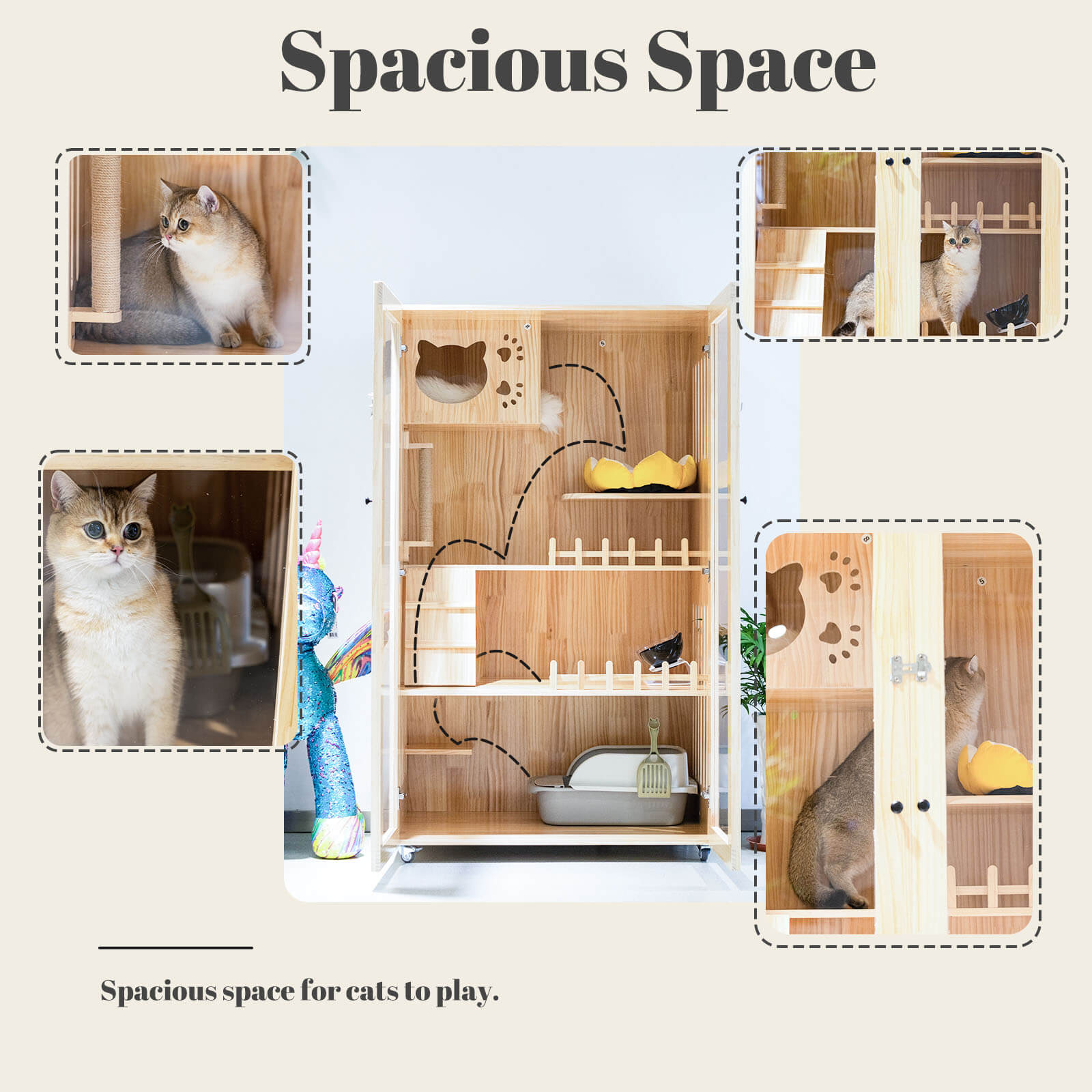 Laifug Indoor Large Cat House - LaiFug