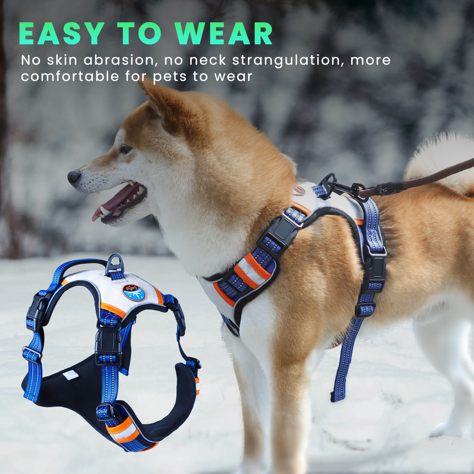 LaiFug Adjustable Dog Harness