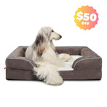 LaiFug Orthopedic Memory Foam Dog Sofa – Premium Bolster Bed