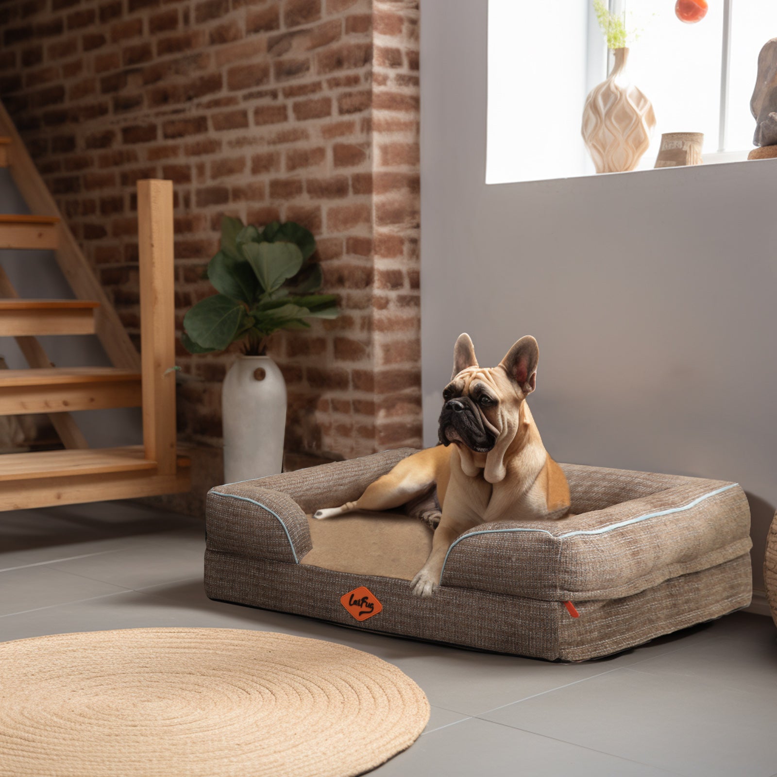 Laifug Large Orthopedic Premium Memory Foam Dog Sofa