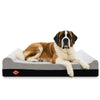 Laifug 422 Orthopedic Dog Bed with Bolster Support (Single & Double Pillow Options)