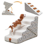 Laifug 2-in-1 Adjustable Pet Stairs – Orthopedic Joint Support