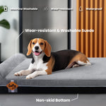 Laifug 422 Pillow-Style Memory Foam Dog Bed | Multi-Layer Sponge Support | Orthopedic Joint Relief | Waterproof Liner | Non-Slip Bottom | Removable Washable Cover
