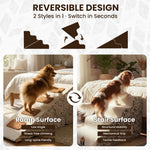 Laifug 3-5 Step Pet Dog Stairs Ramp | 2-in-1 Adjustable Foam Steps | 35D High Density Foam | Anti-Slip Base | Removable Washable Cover