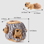 Laifug Hidden Squirrel Plush Dog Toy