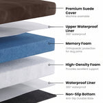 Laifug 422 Orthopedic Dog Bed with Bolster Support (Single & Double Pillow Options)