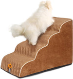 Laifug 2-4 Step Pet Stairs for High Beds and Couch