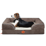 LaiFug Orthopedic Memory Foam Dog Sofa – Premium Bolster Bed