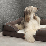 LaiFug Orthopedic Memory Foam Dog Sofa – Premium Bolster Bed