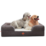 LaiFug Orthopedic Memory Foam Dog Sofa – Premium Bolster Bed