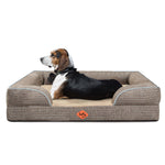 LaiFug Orthopedic Memory Foam Dog Sofa – Premium Bolster Bed