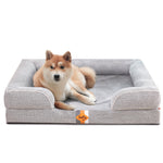LaiFug Orthopedic Memory Foam Dog Sofa – Premium Bolster Bed