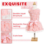 LaiFug Floral Lace Wedding Dress for Dogs – Elegant Princess Style