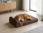 Laifug 422 Orthopedic Dog Bed with Bolster Support (Single & Double Pillow Options)