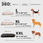 LaiFug 360 Faux Fur Dog Bed Replacement Cover