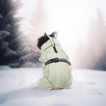 LaiFug Green Stand Collar Cloak Dog Winter Coat