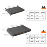 LaiFug Egg-Crate Foam Dog Bed – High-Density Pressure Relief