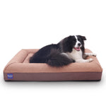 LaiFug Orthopedic Memory Foam Dog Mattress – Large Four-Sided Bolster Bed