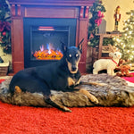 LaiFug 360  Memory Foam Dog Bed – Jumbo Faux Fur Pet Lounger