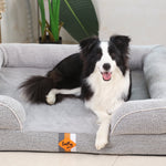 LaiFug Orthopedic Memory Foam Dog Sofa – Premium Bolster Bed
