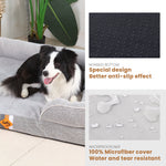 LaiFug Orthopedic Memory Foam Dog Sofa – Premium Bolster Bed