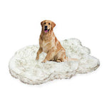LaiFug 360 Waterproof Liner Faux Fur Dog Bed Cover 50“x30”x5“