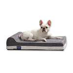 Laifug Single Pillow Dog Bed - memory foam dog bed 34"*22"*7" / Grey