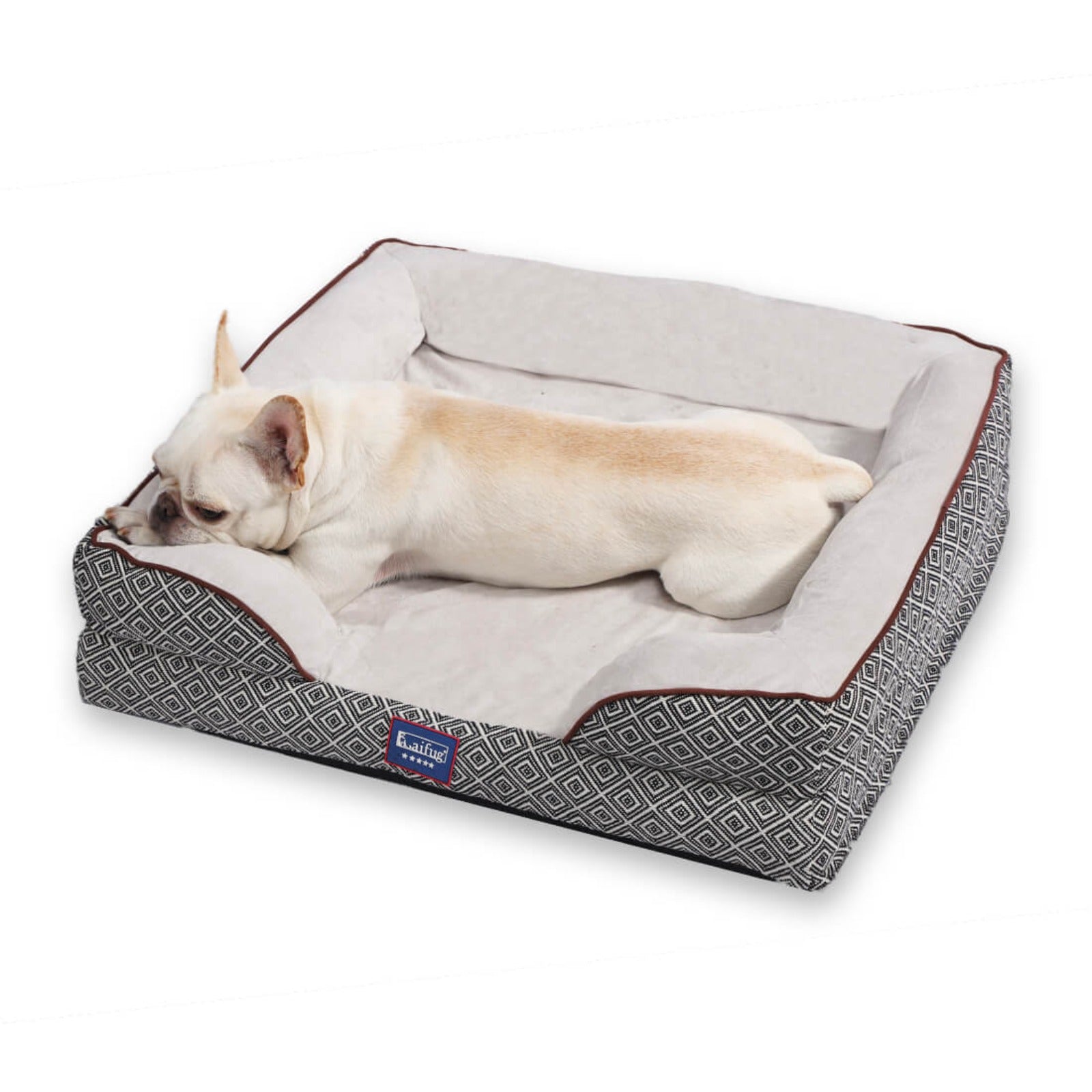 Laifug Plaid Durable Pet Sofa - memory foam dog bed Medium(28"*23"*7")
