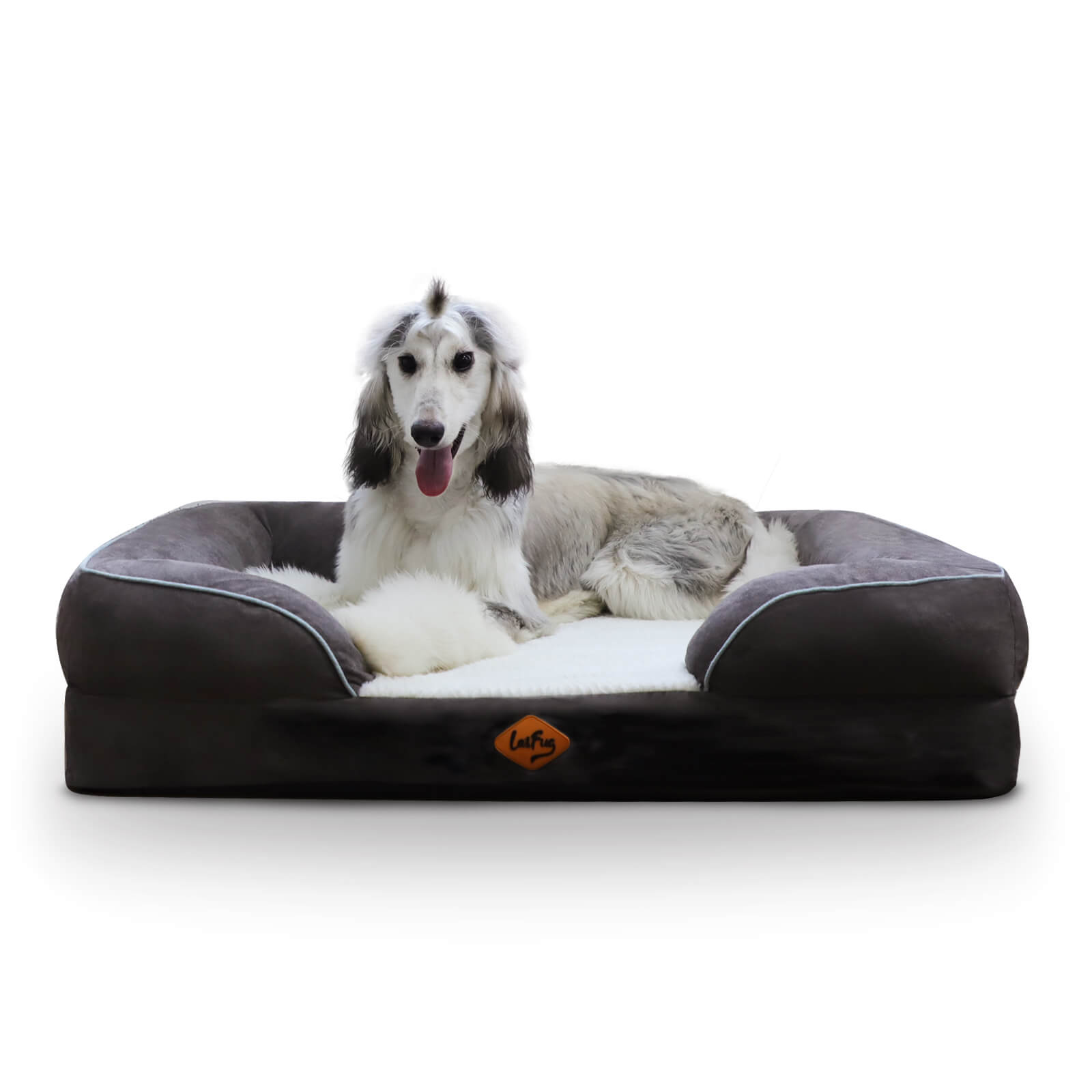 Laifug Large Dog Sofa - memory foam dog bed 38"*30"*9" / Grey