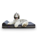 Laifug Single Pillow Dog Bed - memory foam dog bed 46"*28"*8" / Plaid