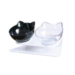 Laifug Elevated Cat Bowls - cat bowl White&Black