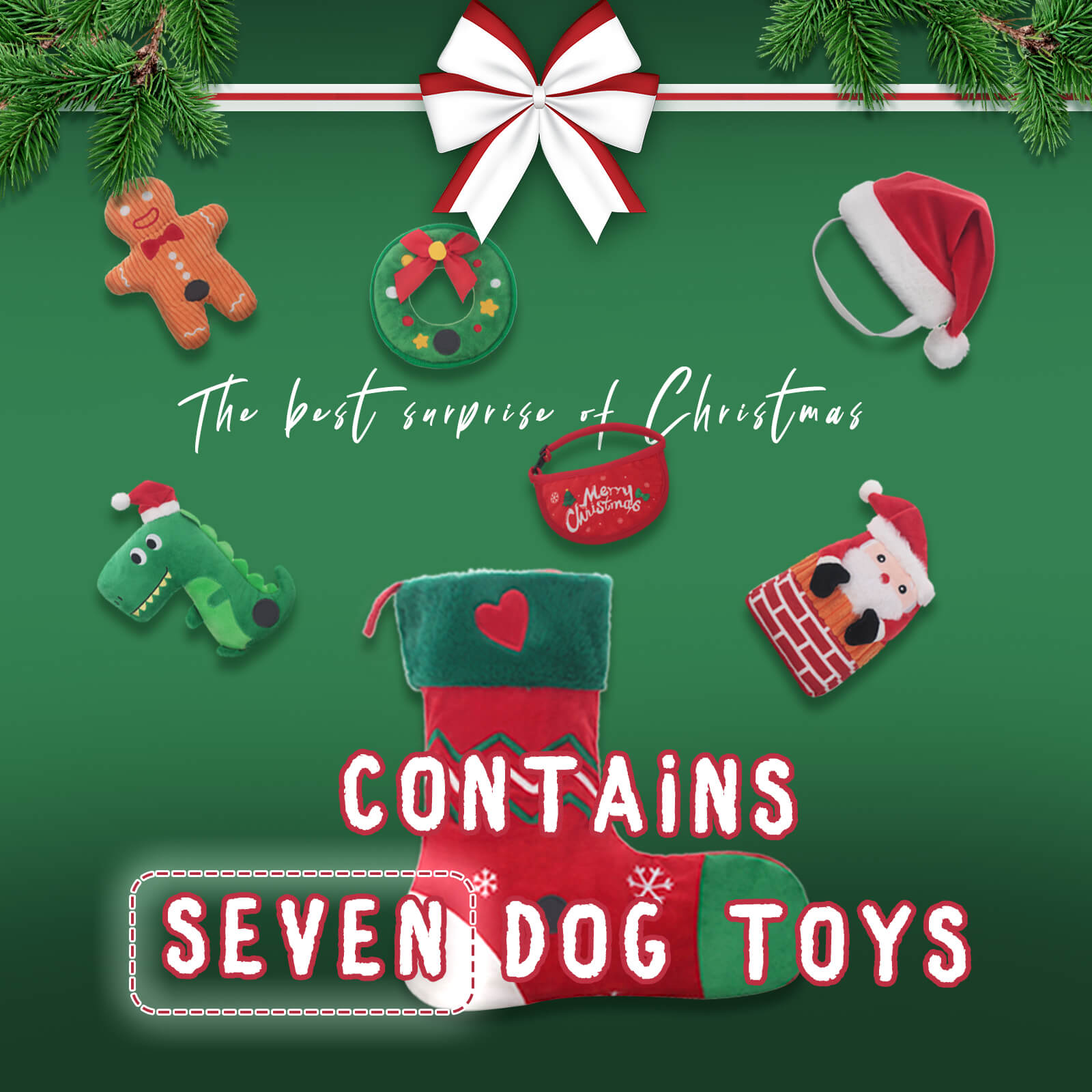 Laifug Christmas Dog Toy