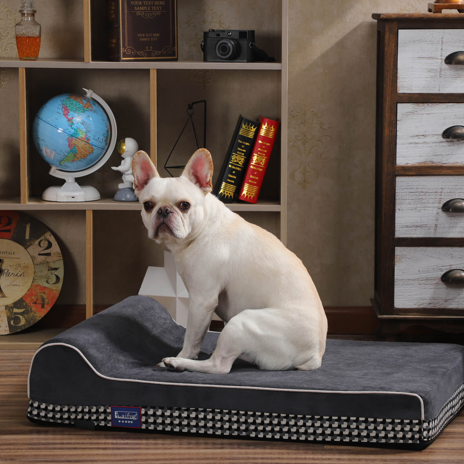 Laifug Single Pillow Dog Bed - memory foam dog bed